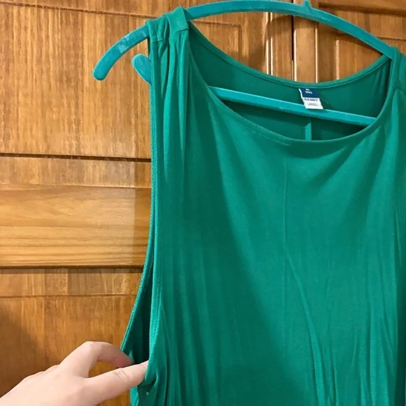 Old Navy Green Sleeveless Flowy Tshirt Dress - Picture 4 of 6